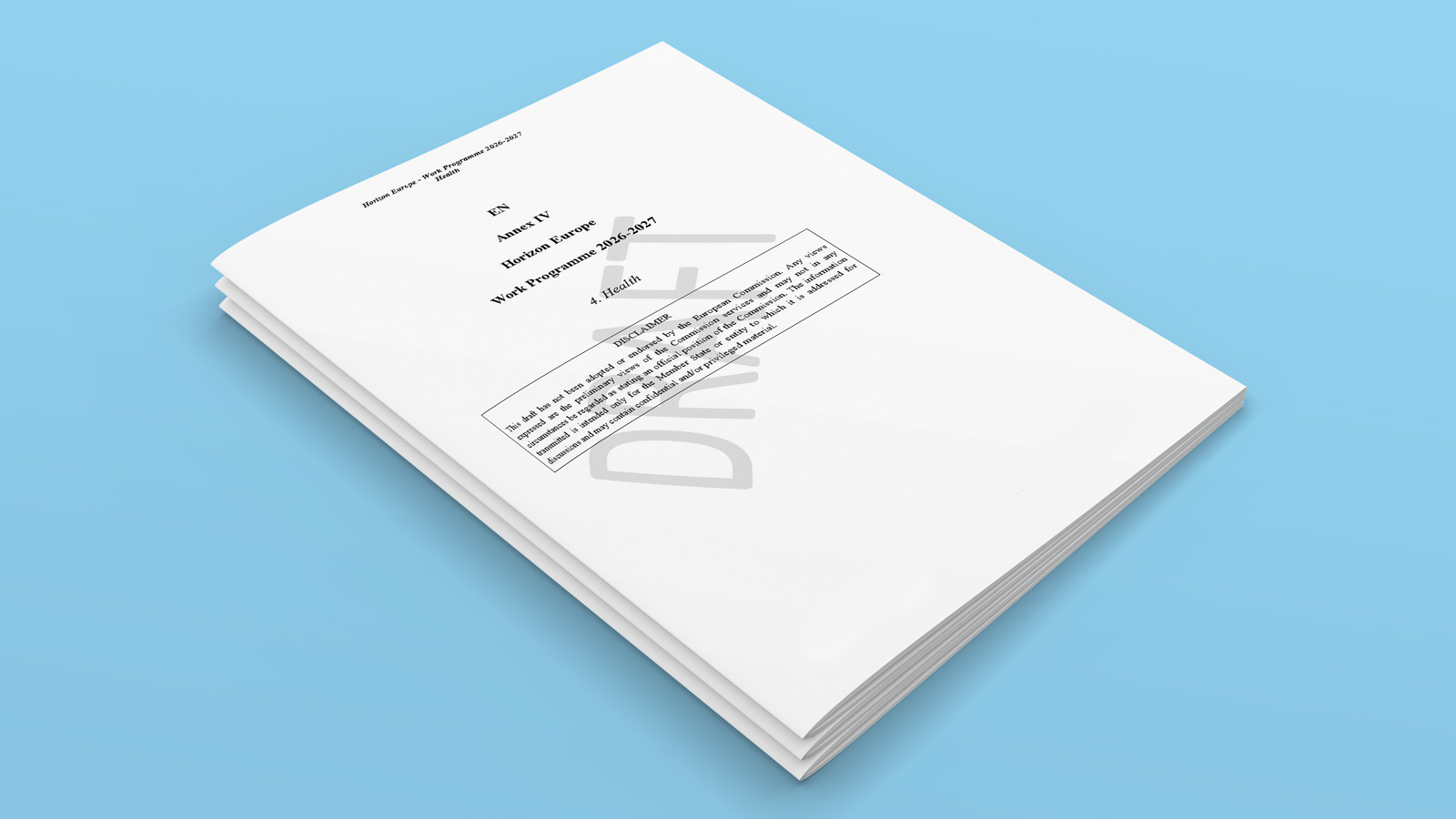 Horizon Europe Work Programme 2026/2027 – Drafts Available