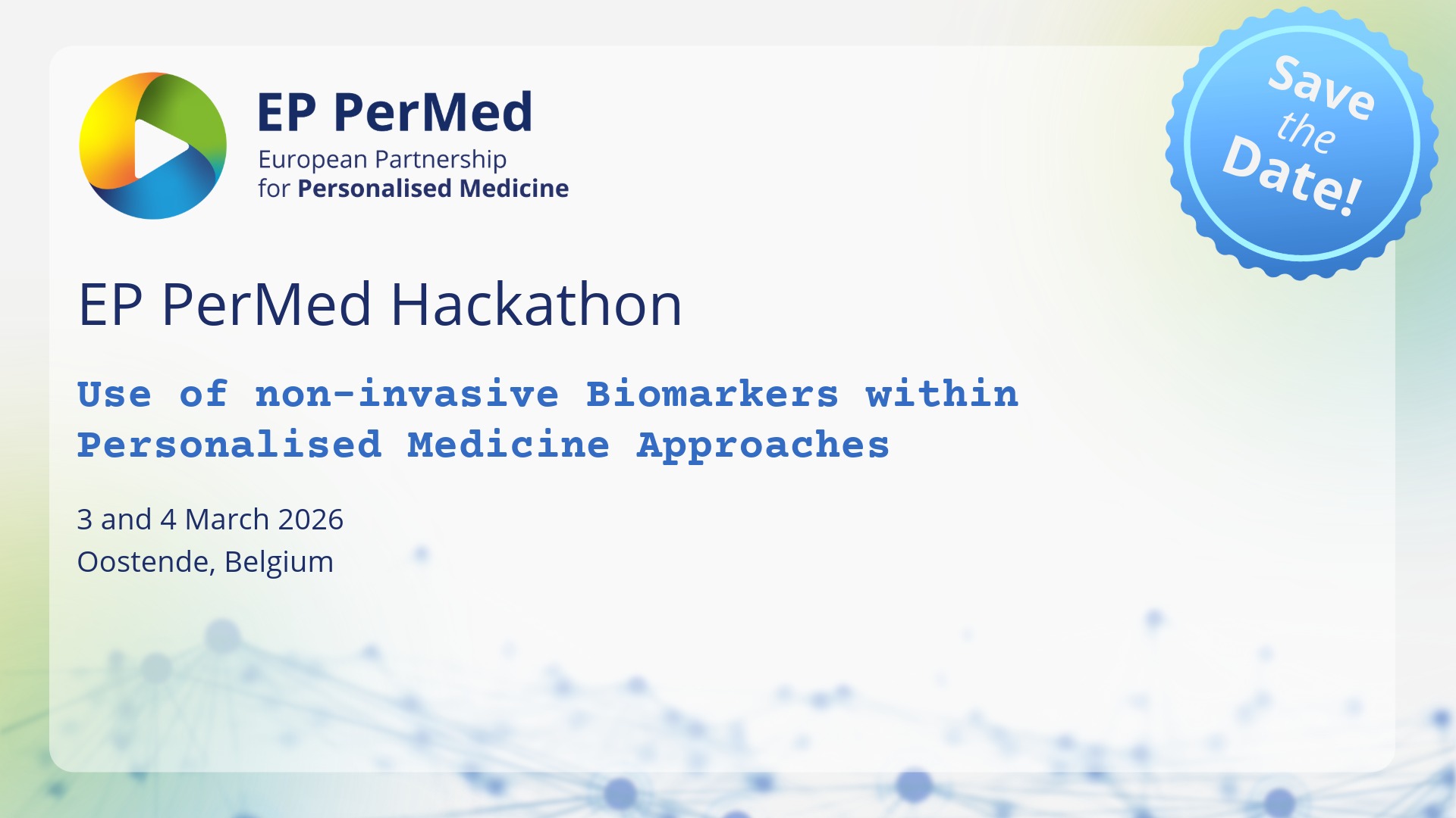 EP PerMed Hackathon – the Use of non-invasive Biomarkers within Personalised Medicine Approaches