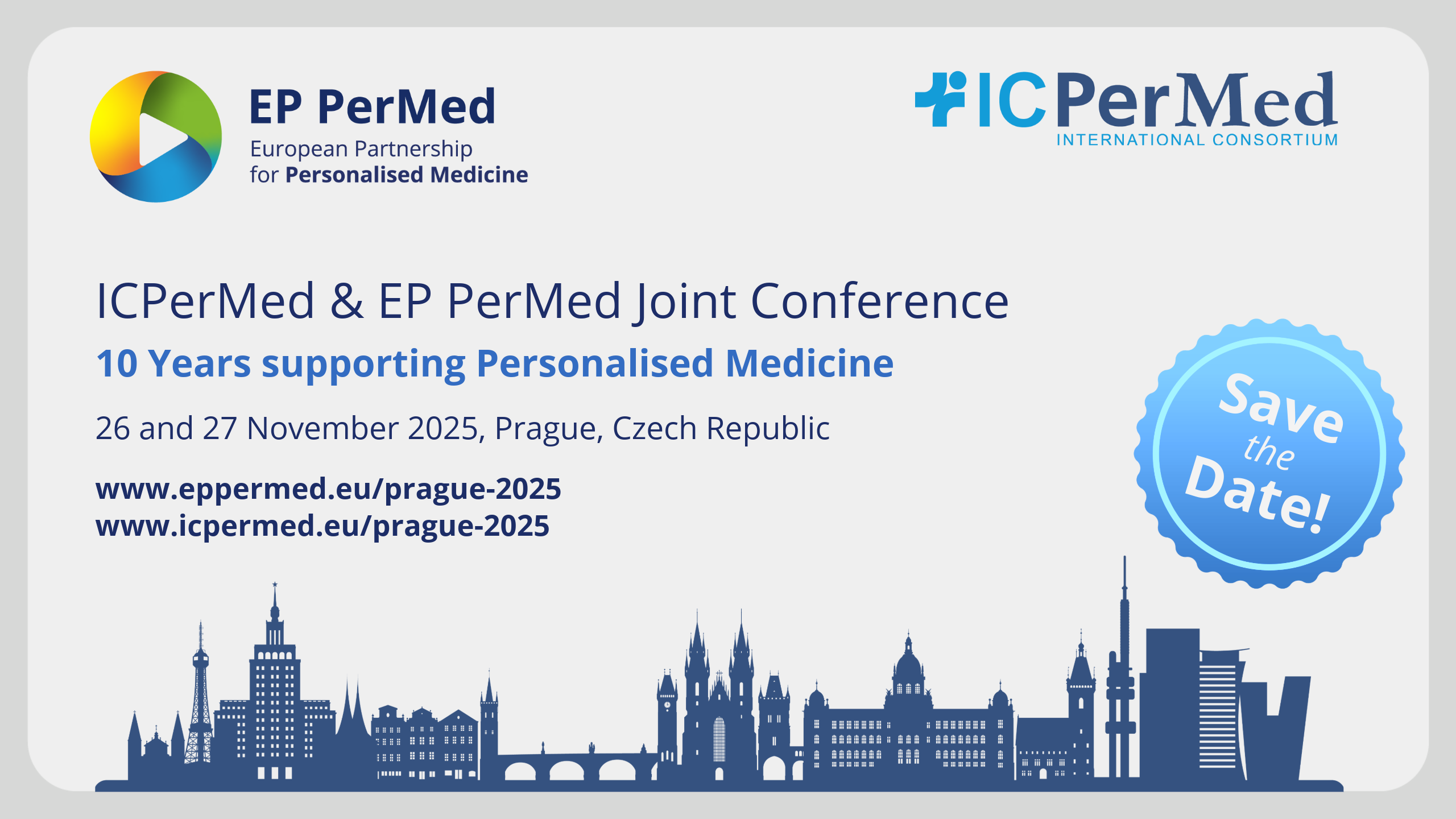 Save the Date! EP PerMed & ICPerMed Joint Conference