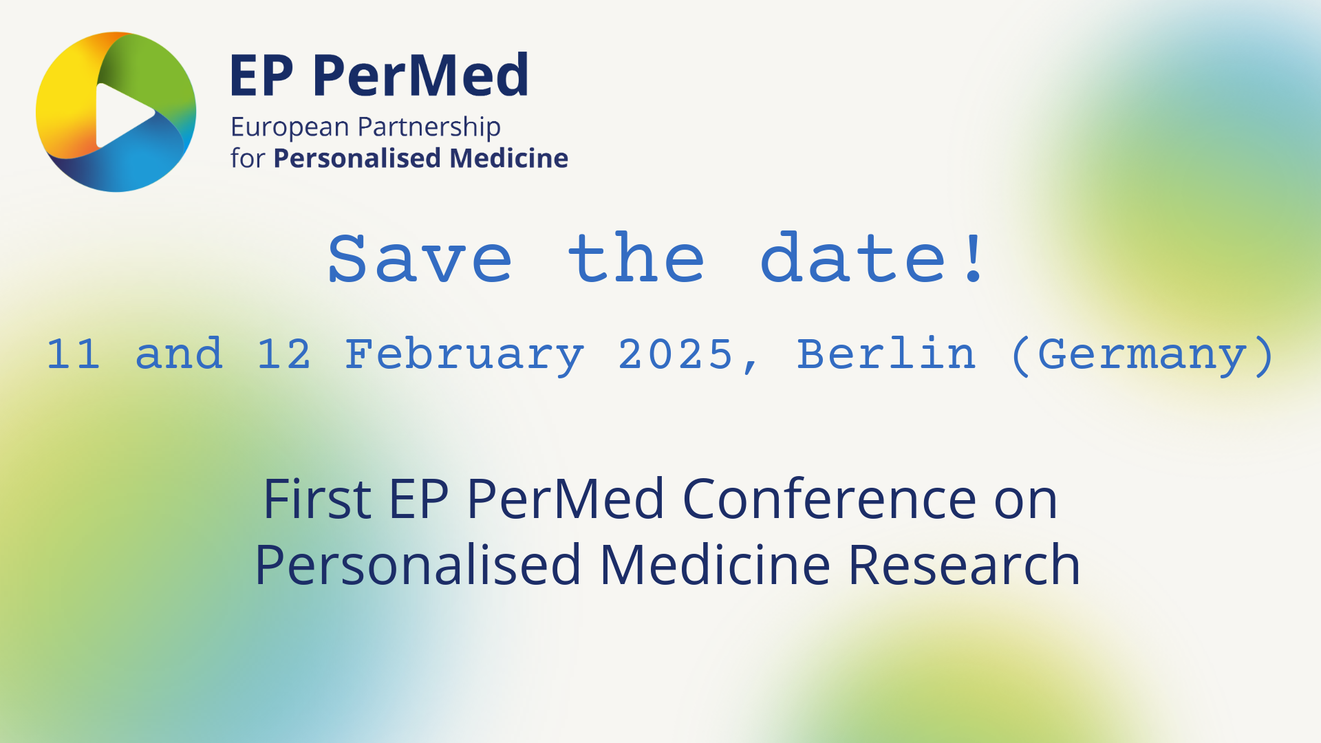 Save the date! EP PerMed Conference on 11 and 12 February 2025